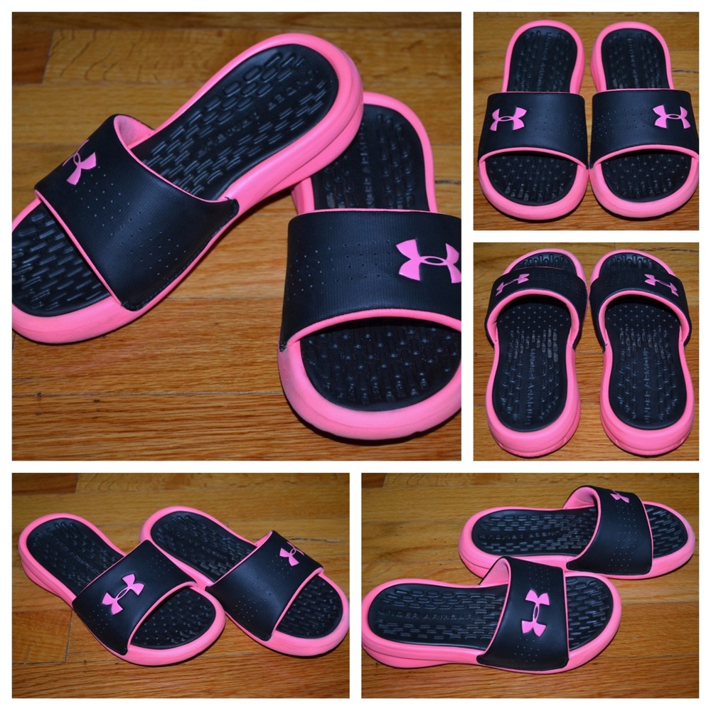 Youth girls Under Armour sandals, size 1